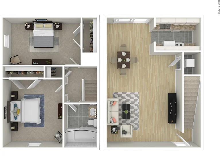 2 Bedroom Townhouse 2 Bedroom Townhouse
