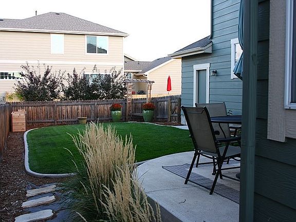 Looking at the backyard from East side of house