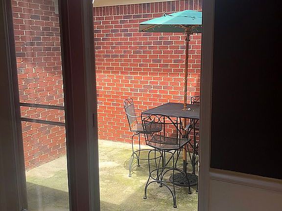 Private patio + furniture