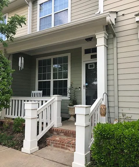 Private front porch to enjoy this beautiful neighborhood