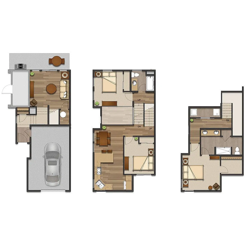 Floor plan 2 Bedroom 2 Bathroom