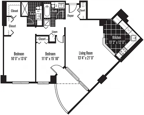 Floor plan NW B02