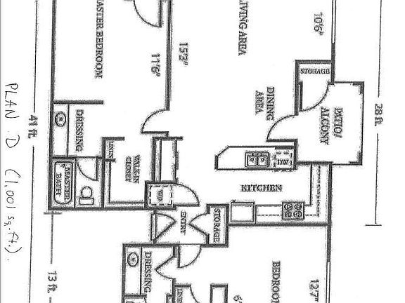 Floor plan of unit
