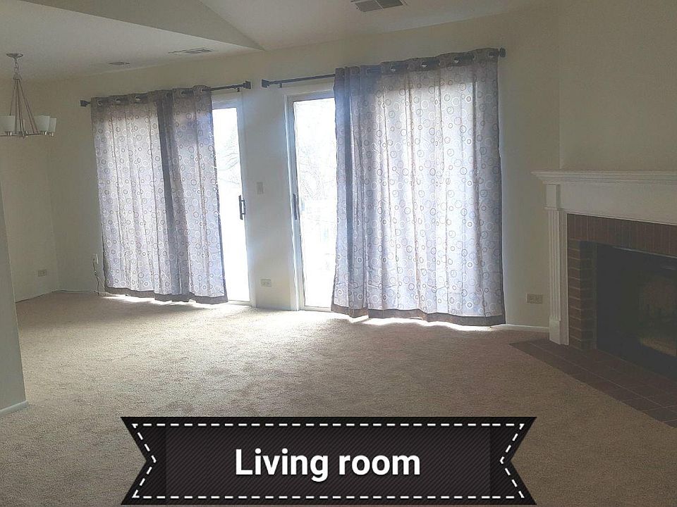 Living room with fireplace