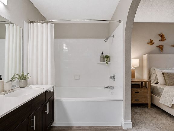 Elevate your daily routine in the stylish bathroom at Shelter Cove, featuring modern fixtures and a serene atmosphere. Enjoy the perfect blend of comfort and functionality. Explore our available units today and make this your new home!