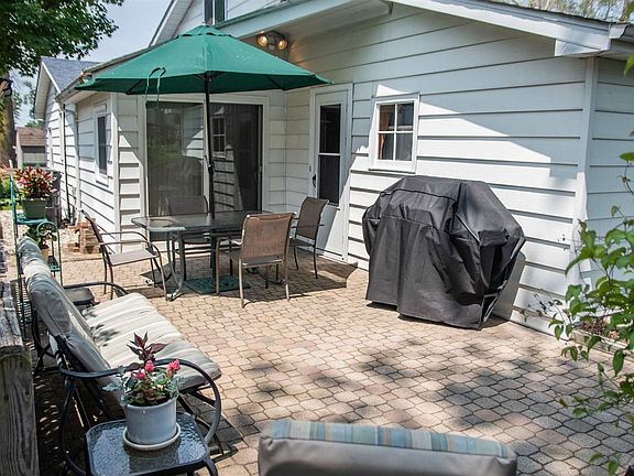 Brick Patio in Rear of Home