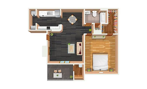 Floor plan 1x1 REEP Reno