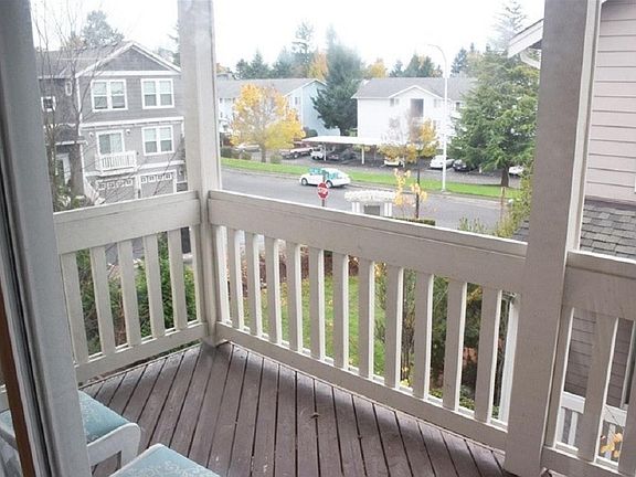 Balcony at back of house, main level