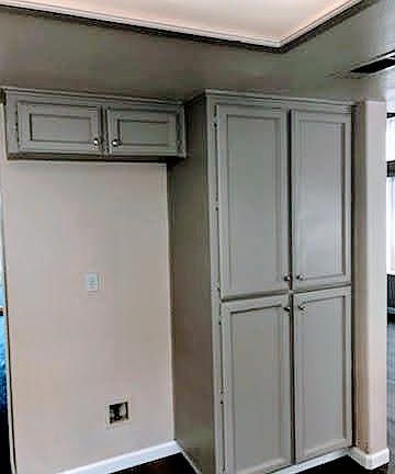 Tall pantry and space for refrigrator