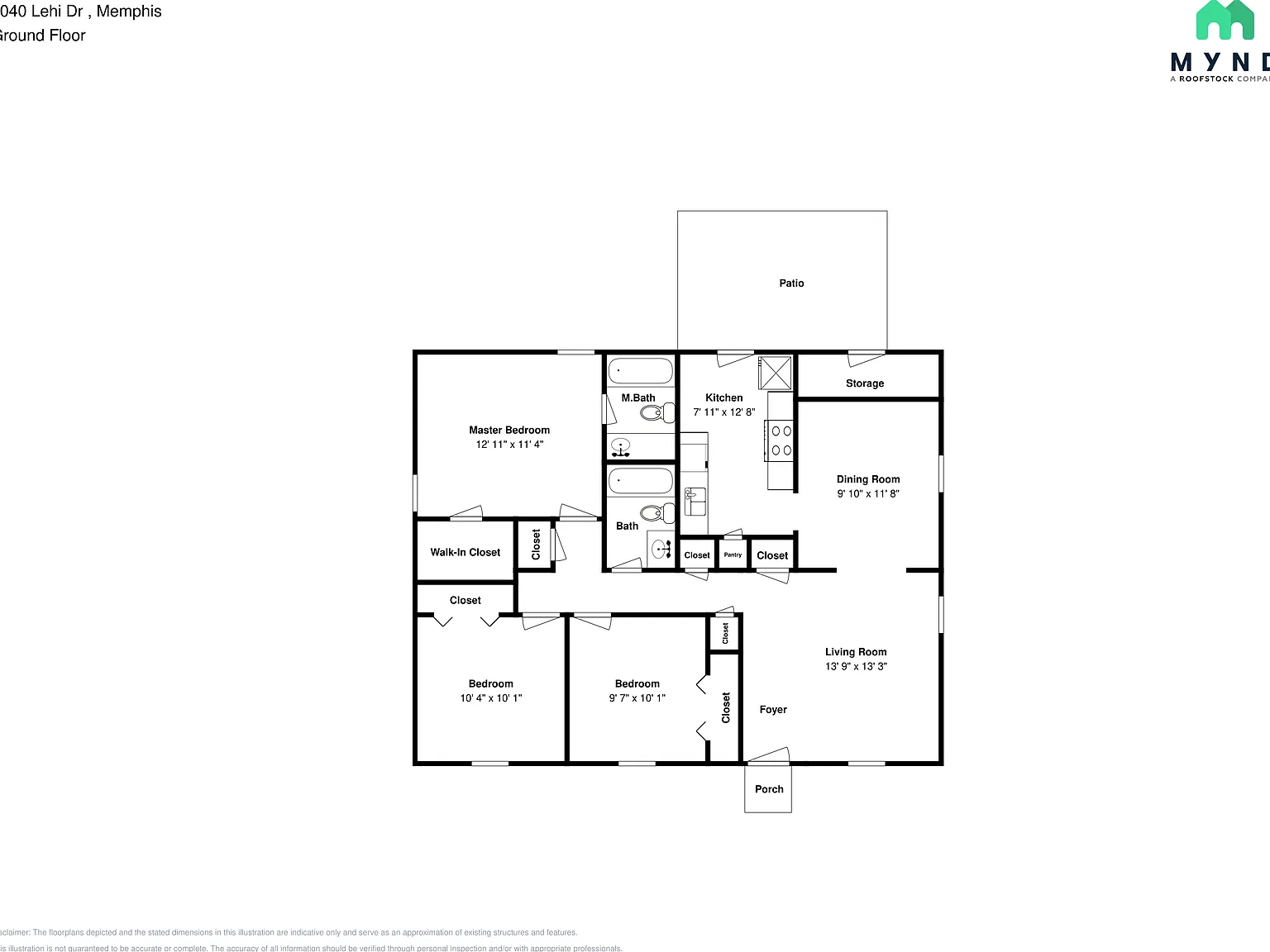 3 bed, 2.0 bath, 1113 sqft, $1,480 — Photo 2