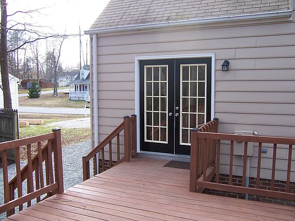 French door to deck