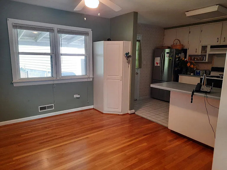 dining area and kitchen
