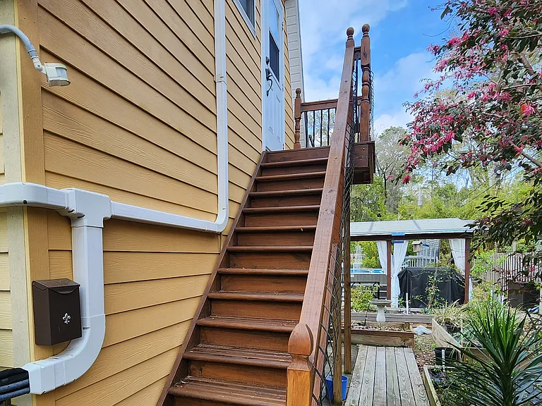 Stairs to studio