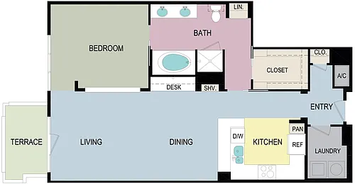 Floor plan 1E