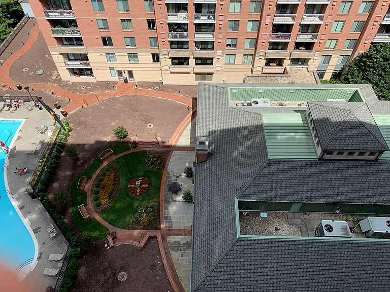 View of pool and courtyard (not from unit)