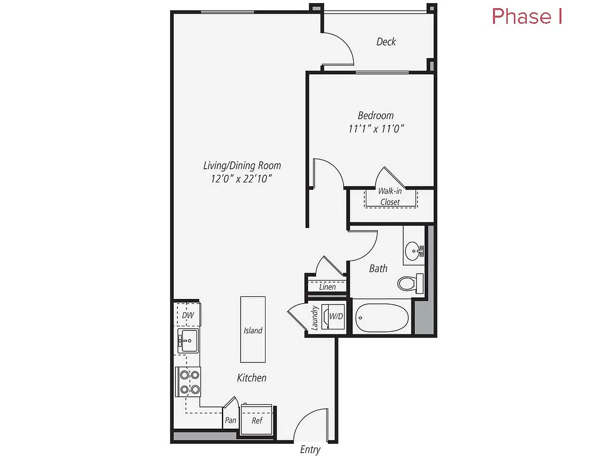 Floor plan A1-1-Left