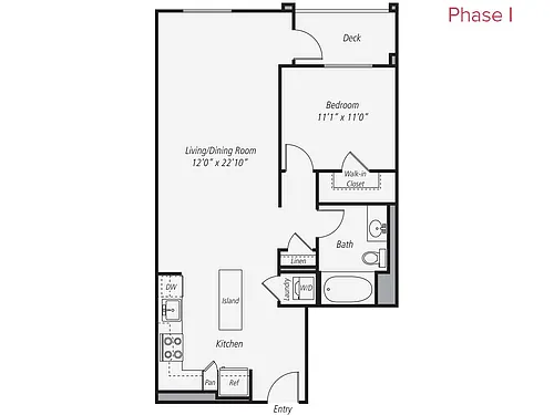 Floor plan A1-1-Left
