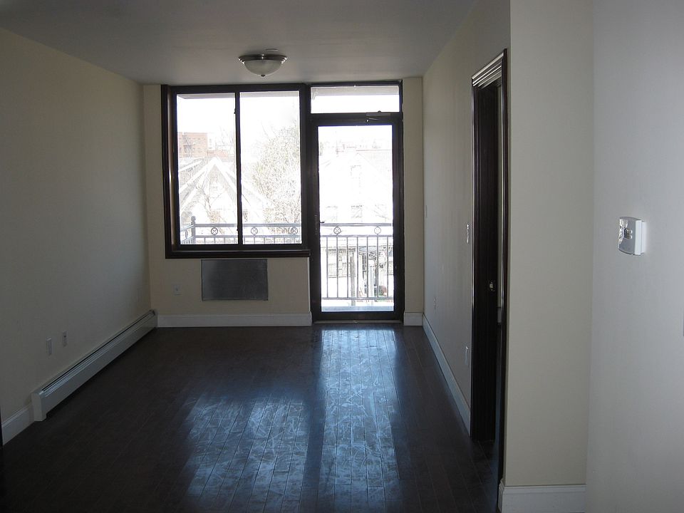 living room with balcony