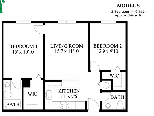 Floor plan Model S