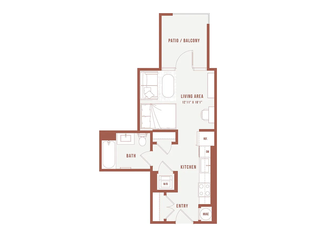 Floor plan Colette Co-Living F1.3