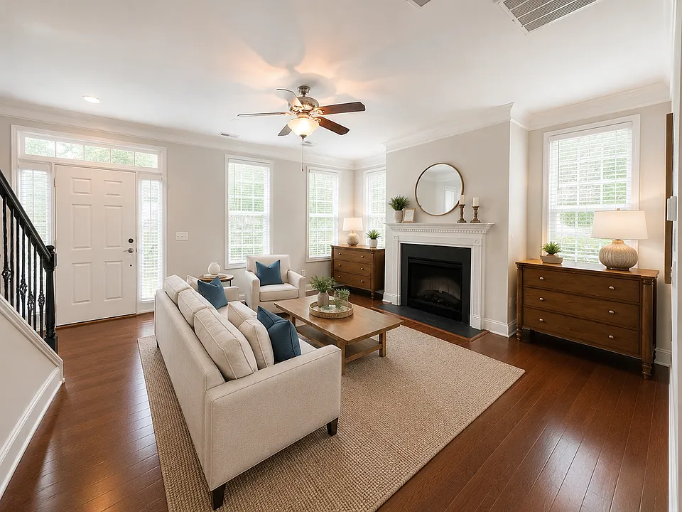 Spacious and bright living area