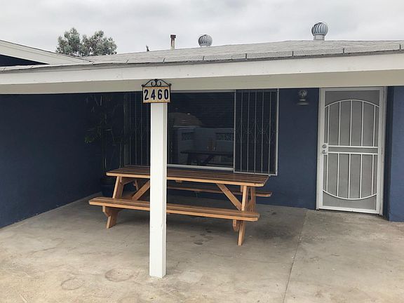 Picnic Table under awning
