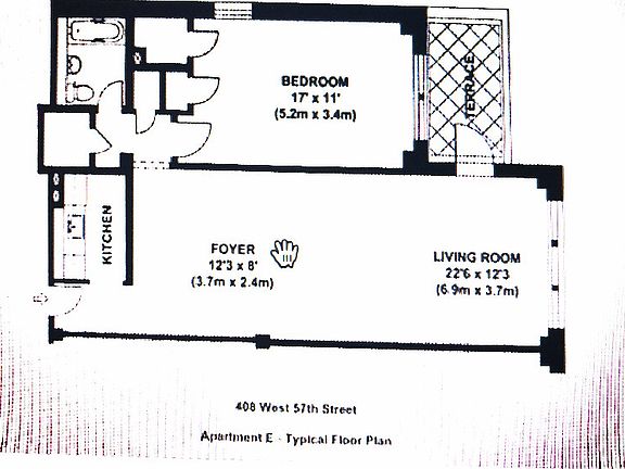 2nd image of 408 W 57th St APT 8E