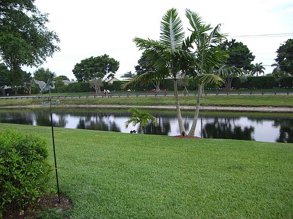 Open back yard with water views