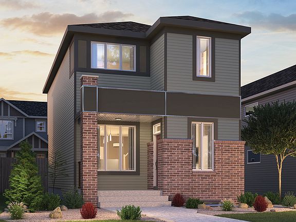 Exterior rendering of the Belvedere 4 Prairie by Brookfield Residential in Calgary.