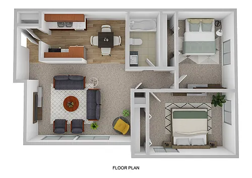 Floor plan Two Bedroom
