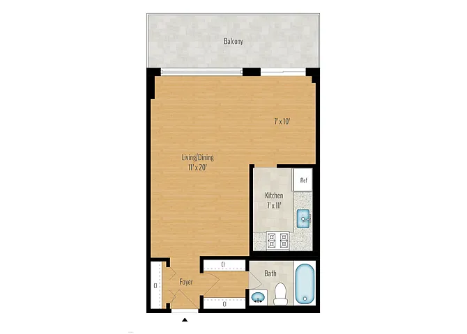 Floor plan Studio