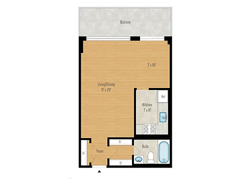 Floor plan Studio