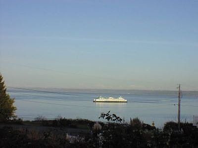 ferry route from the deck