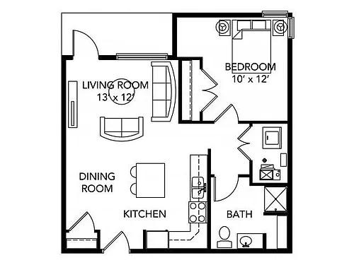 Floor plan A1 - Renovated