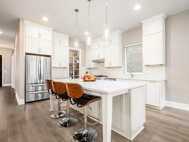 Kitchen with large pantry