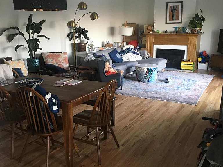 view of living room area from formal dining room area. The living room is quite large