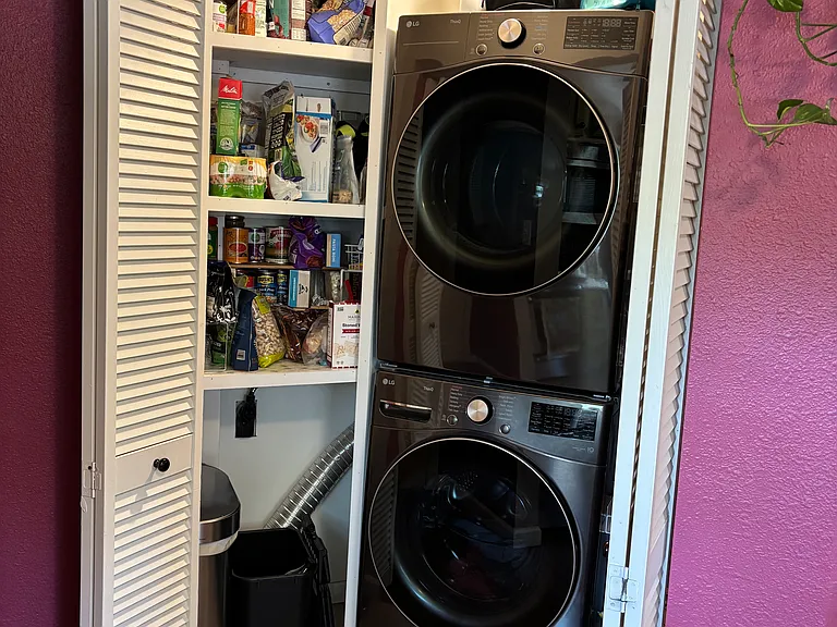 Pantry/laundry - new washer and dryer