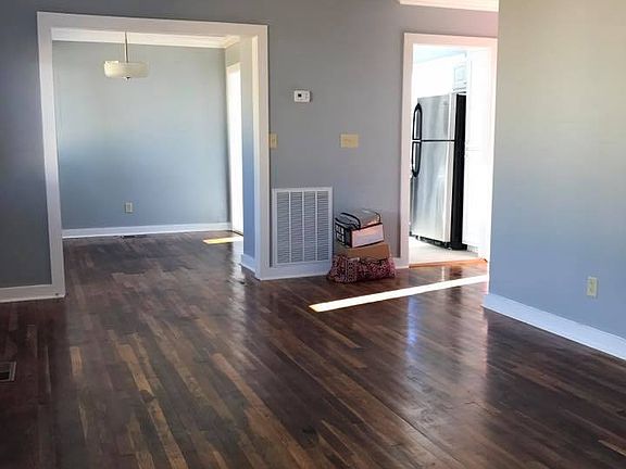 Living room into dining room