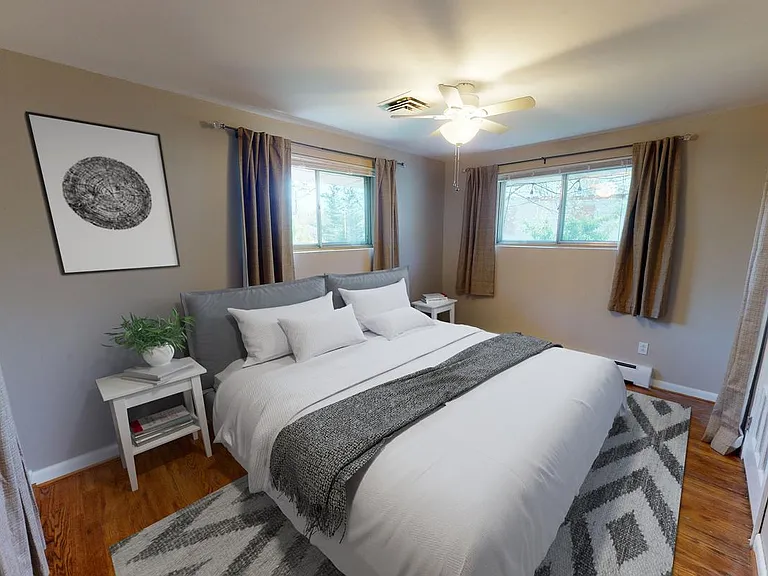 Bedroom 4. This image shows a virtually furnished space. Bedrooms come unfurnished.