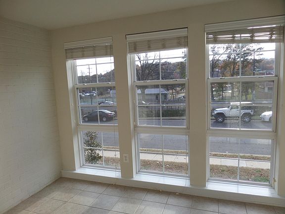 View from the sunroom to South Four Mile Run drive.