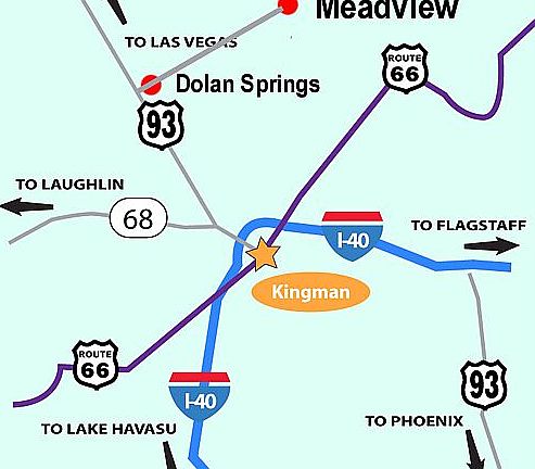 Meadview from AZ towns