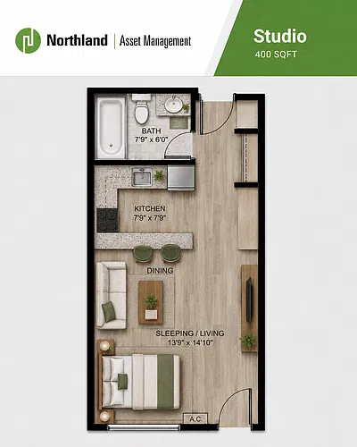 Floor plan Studio