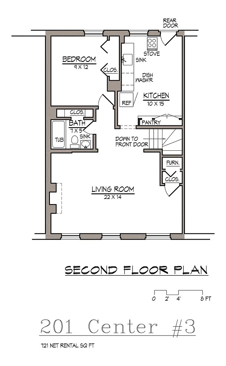 Floor plan Apartment 3 - September 1st