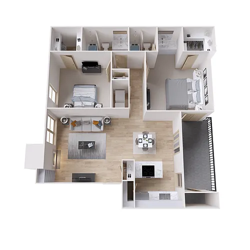 Floor plan B3 Renovated