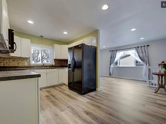 Kitchen open to living room