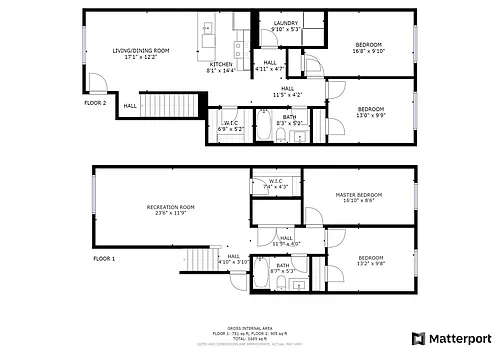 Floor plan N Sydenham St 4 Beds
