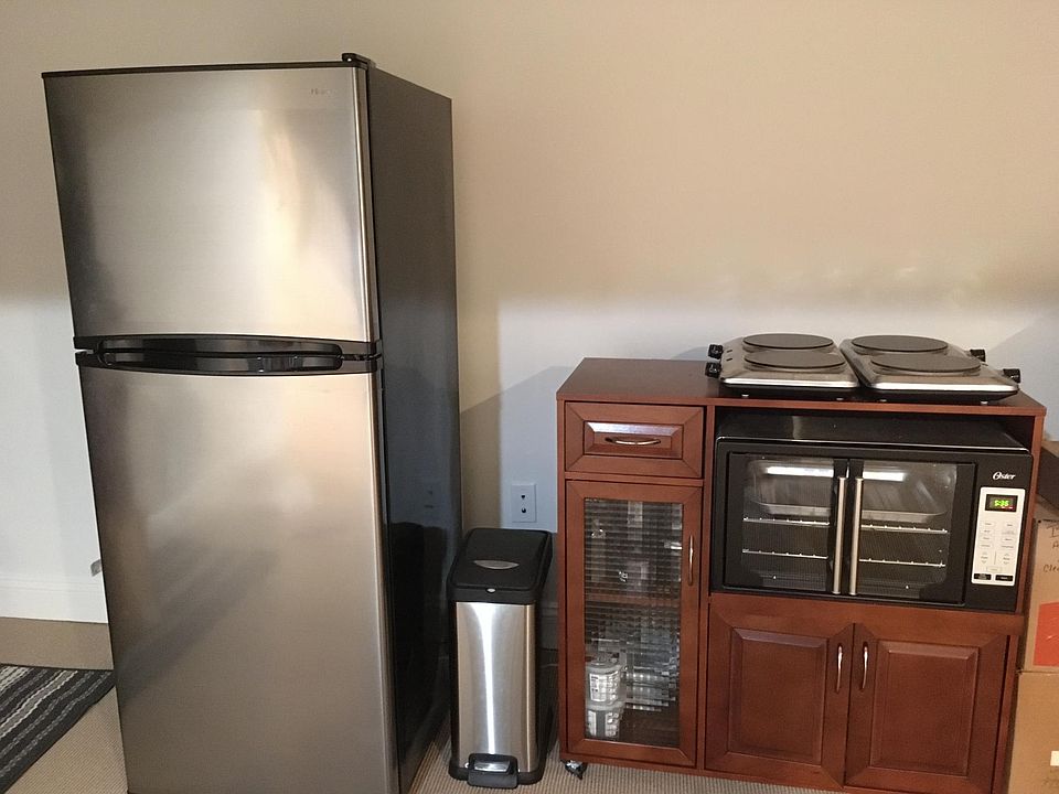 Fridge, stove, oven