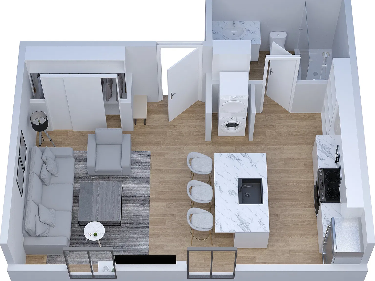 Studio, 464 sqft, $2,000 — Photo 2