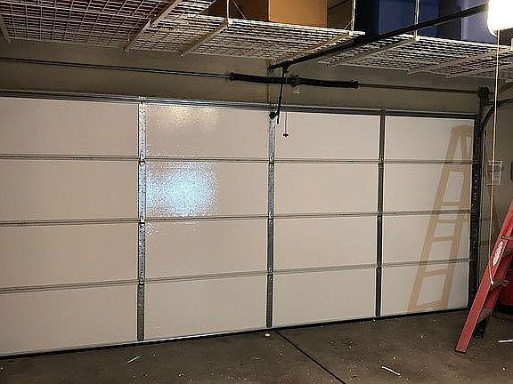 Insulated garage door