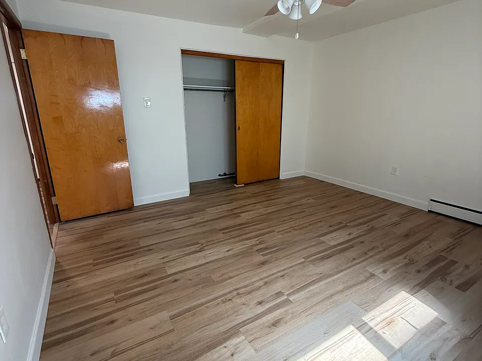 Bedroom with large closet